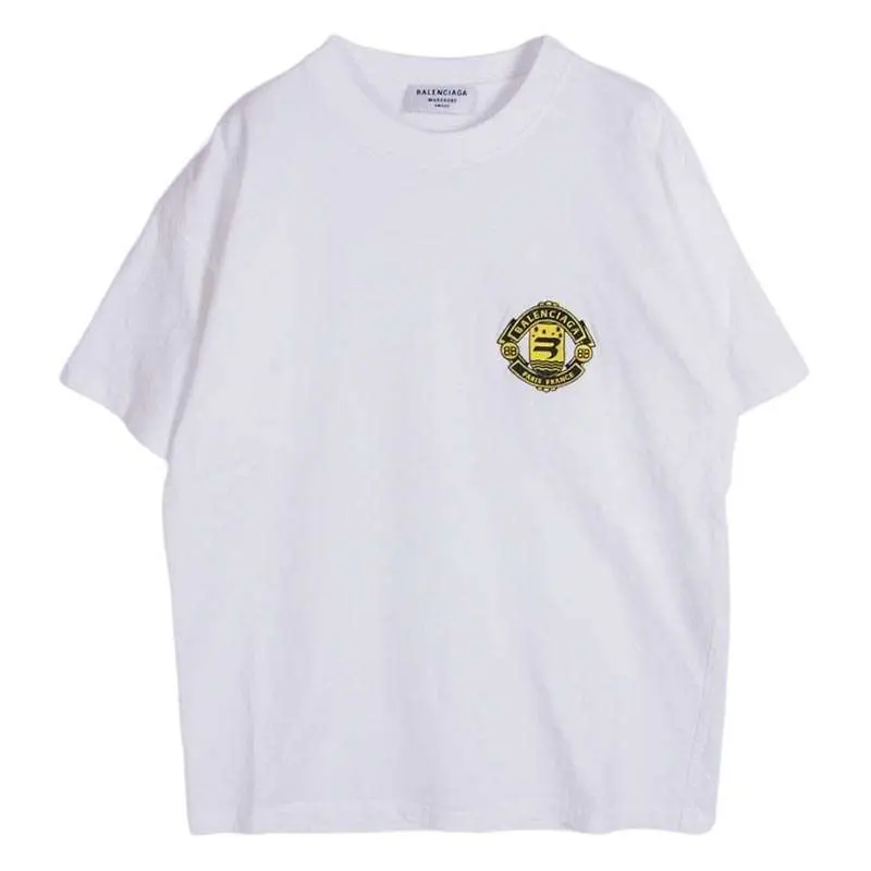 バレンシアガ 21AW 612965 TLV61 WARDROBE ロゴ刺繍 半袖 Tシャツ 