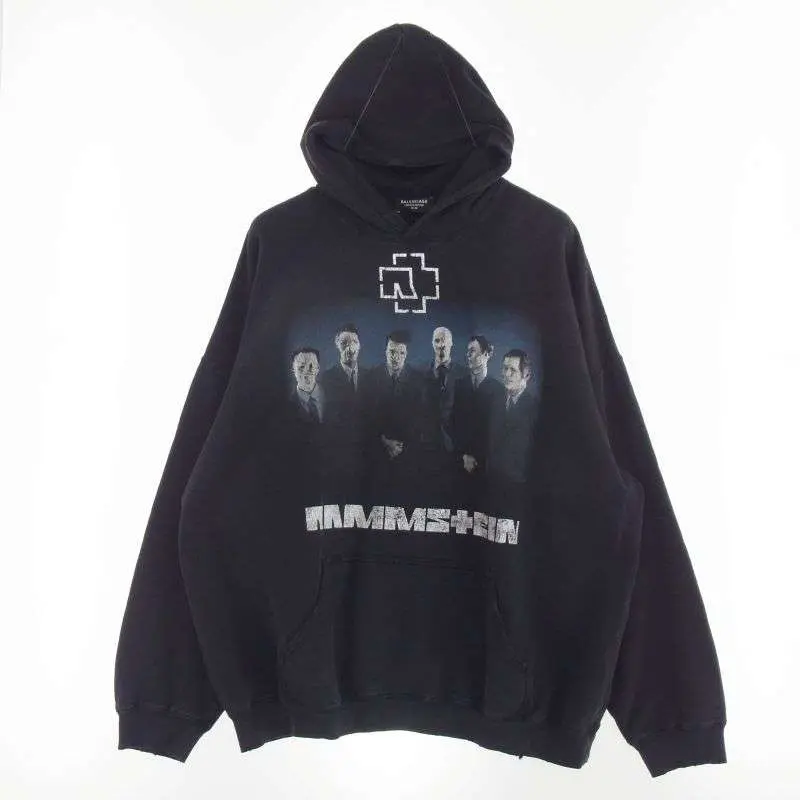 バレンシアガ 　ラムシュタインプリントヴィンテージボクシー長袖カットソー バレンシアガ 21SS 651799 TLV53 RAMMSTEIN Boxy Hoodie 買取実績