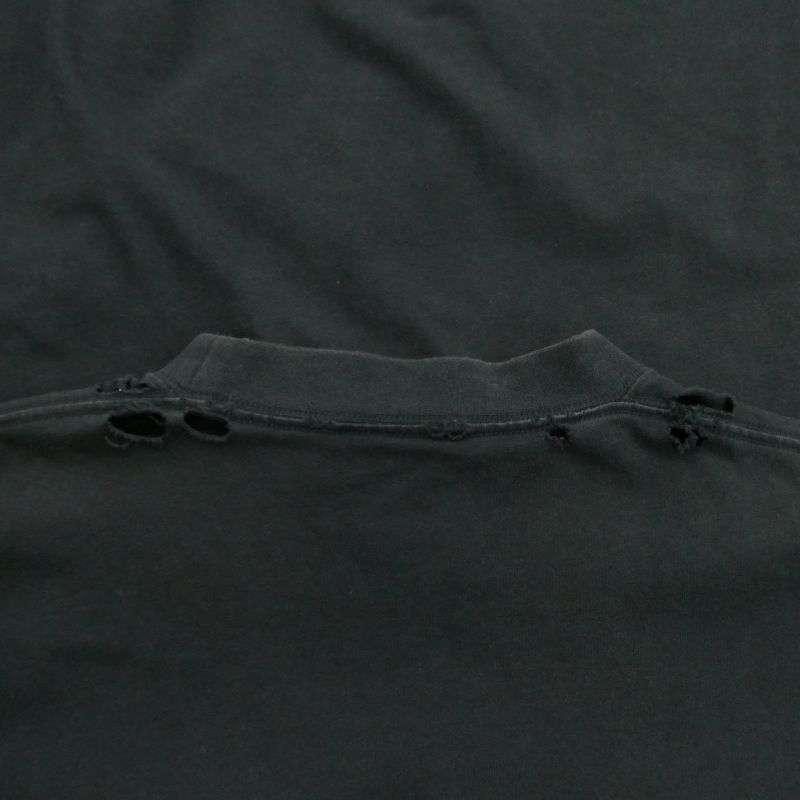 バレンシアガ 22SS 694576 TMV88 METAL LOGO CRASHED SS TEE クラッシュ加工 メタルロゴ ペンキ Tシャツ 半袖カットソー 買取実績 画像