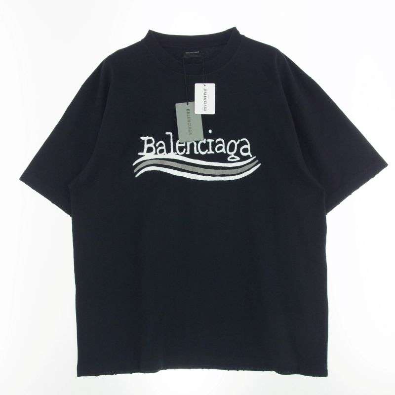 バレンシアガ 23AW 641655 TNVE7 Large Fit Tee ラージ フィット ロゴプリント 半袖 Tシャツ 買取実績 画像