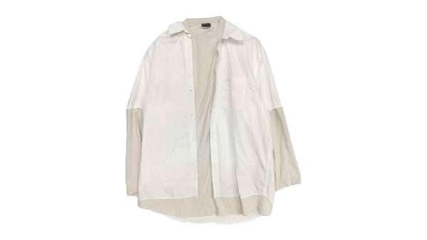 バレンシアガ 23SS 725608 TYB18 トロンプルイユ レイヤード ドッキング 長袖 シャツ 買取実績