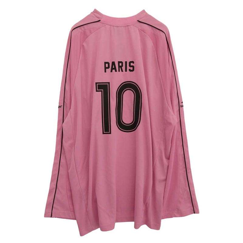 バレンシアガ 24SS 778972 TPVT7 Oversized Paris Soccer L/S T-Shirt パリ サッカー ゲームシャツ 長袖 Tシャツ 買取実績 画像