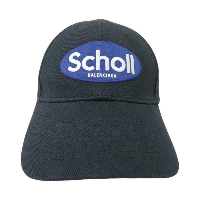 バレンシアガ 25AW 840108 410B2 x SCHOLL Logo Embroidered Baseball Cap ショール ロゴ ベースボール キャップ 買取実績 画像