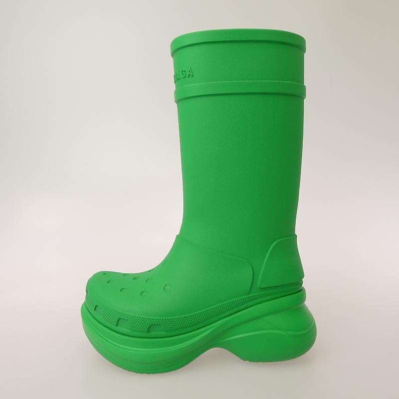 バレンシアガ 411457 Crocs Boot Green クロックス ラバー ブーツ 買取実績 画像