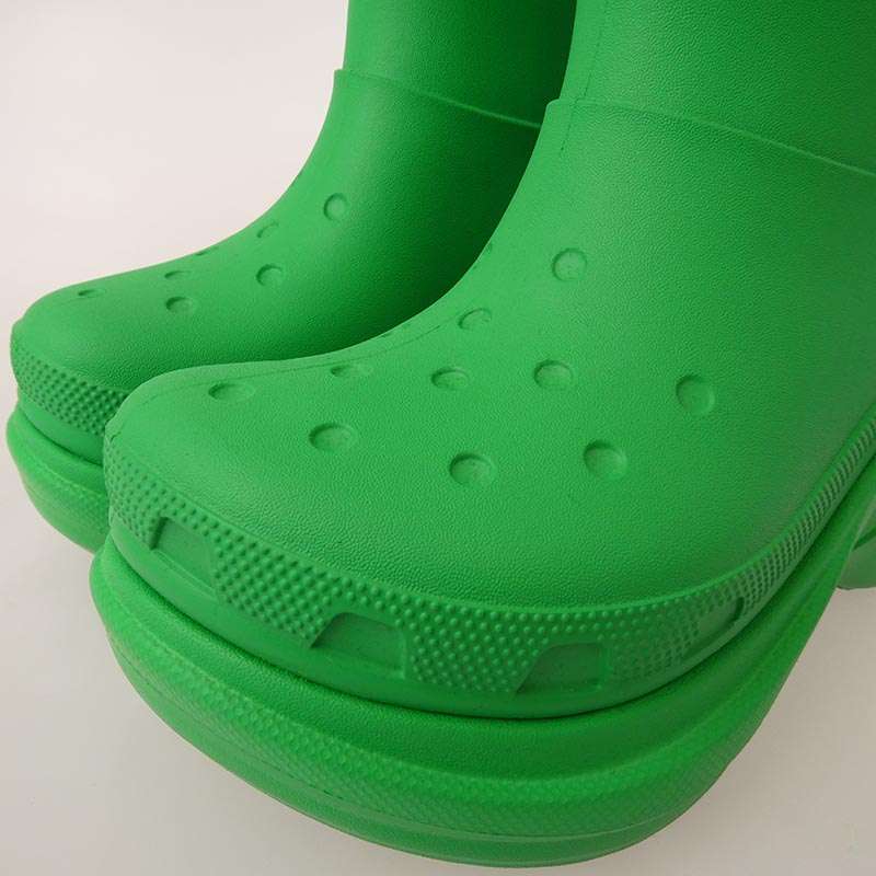 バレンシアガ 411457 Crocs Boot Green クロックス ラバー ブーツ 買取実績 画像