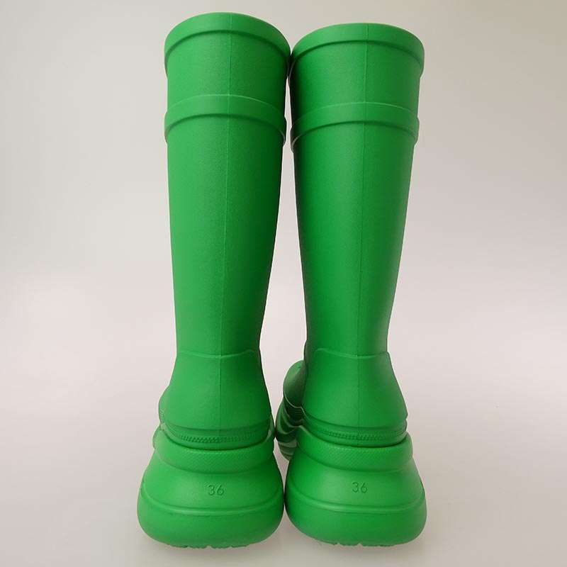 バレンシアガ 411457 Crocs Boot Green クロックス ラバー ブーツ 買取実績 画像