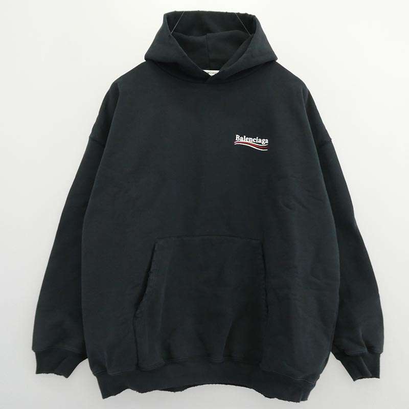 バレンシアガ 620947 TKVI9 Embroidered Political Campaign Large Fit Hoodie 買取実績