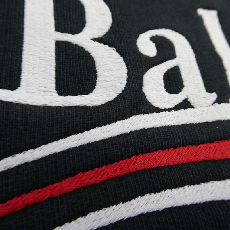 バレンシアガ 620947 TKVI9 Embroidered Political Campaign Large Fit Hoodie ダメージ加工 キャンペーン ロゴ プルオーバー フーディー パーカー 買取実績 画像