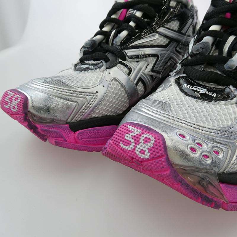 バレンシアガ 677402 Runner Sneakers ランナー ダメージ加工 メッシュ レザー ローカットシューズ スニーカー 買取実績 画像