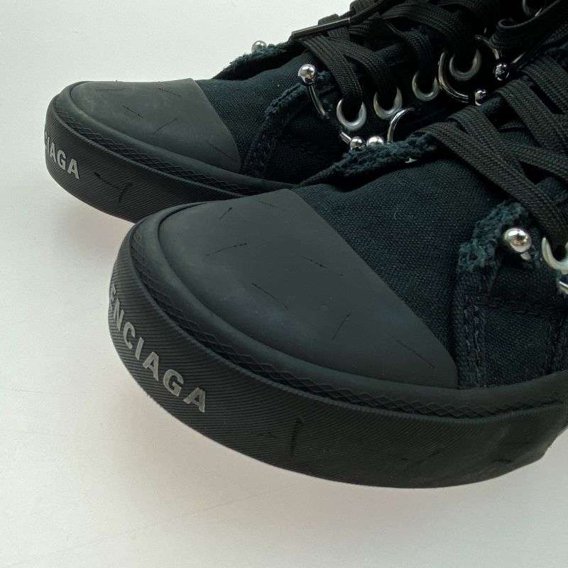 バレンシアガ 688756 W3RCQ PARIS PIERCING HIGH TOP DEST ピアス デストロイ ハイカットスニーカー 買取実績 画像