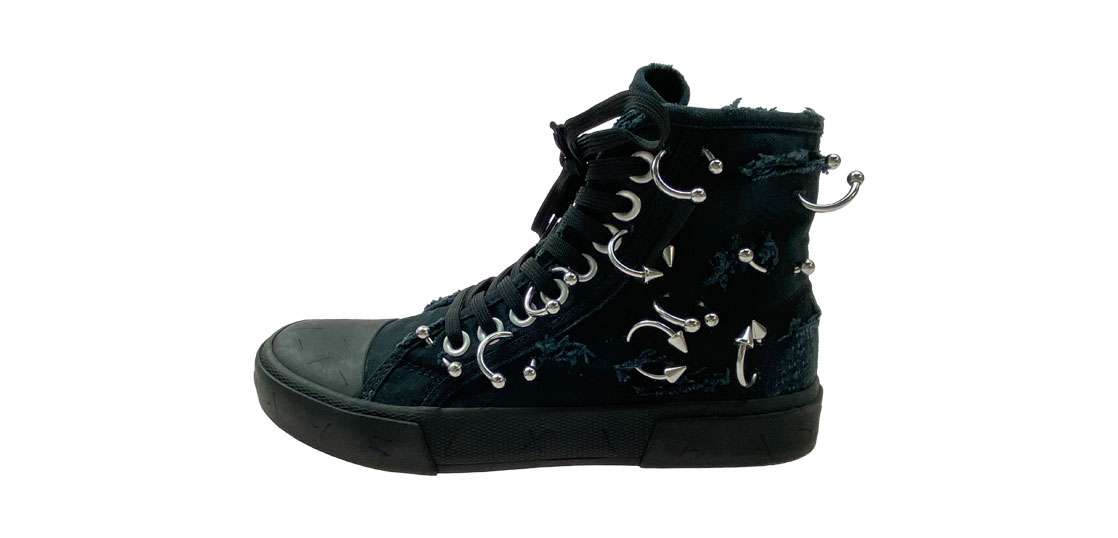 バレンシアガ 688756 W3RCQ PARIS PIERCING HIGH TOP DEST  買取実績