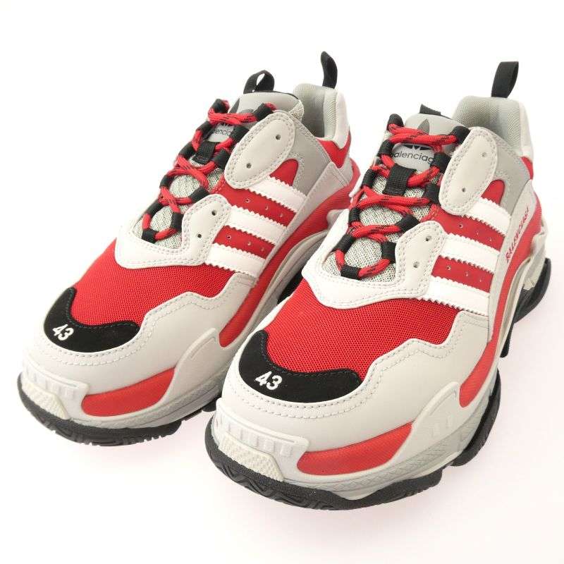 バレンシアガ 712821 ×adidas TRIPLE S TRAINERS アディダス トリプルエス スニーカー 買取実績 画像
