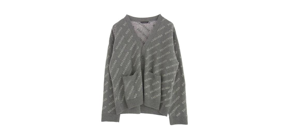 バレンシアガ 733850 T4127 オールオーバー ロゴ 総柄 ニット カーディガン 買取実績