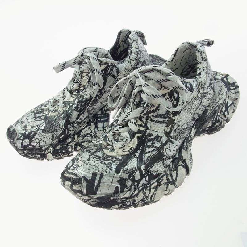 バレンシアガ 734734 3XL EXTREME GRAFFITI エクストリームグラフィティ グラフィックプリント ローカットスニーカー 買取実績 画像