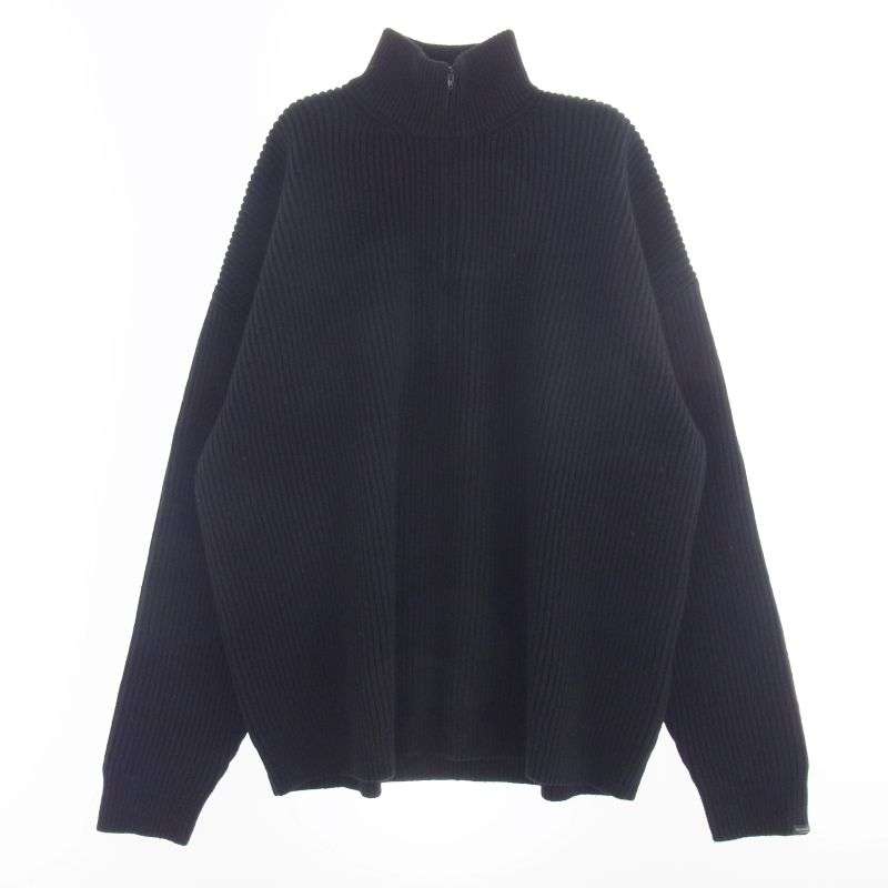 バレンシアガ 772076 T4143 Garde-Robe カシミヤ ウール ハーフジップ ドライバーズ ニット セーター 買取実績 画像