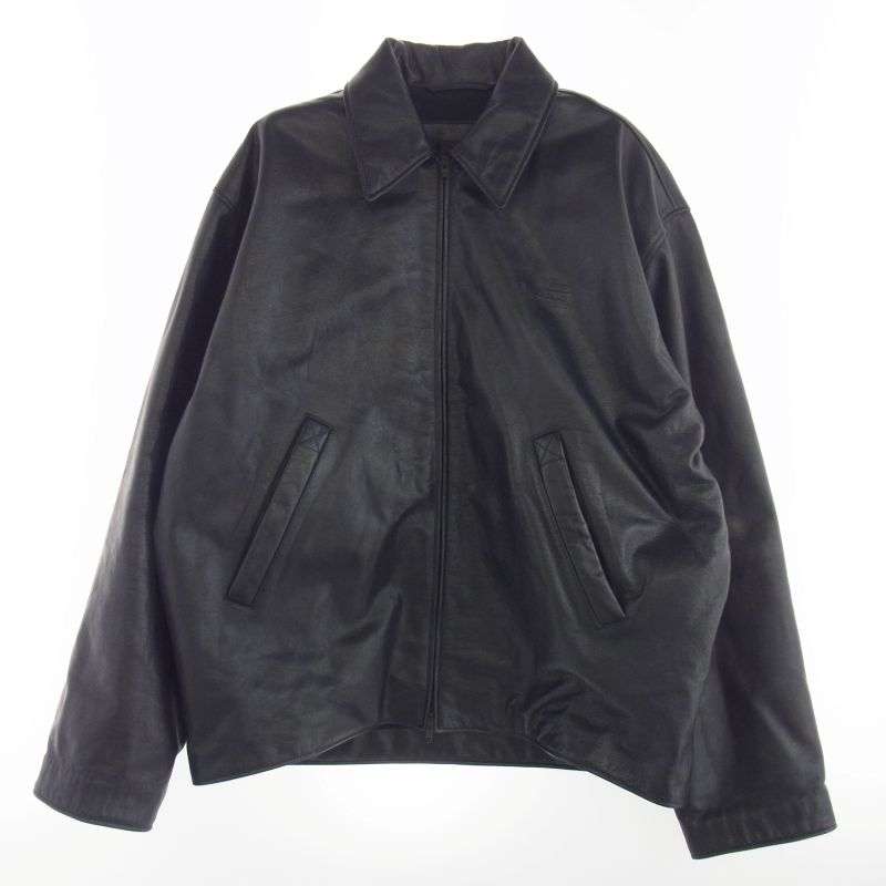 バレンシアガ 813464 TRS01 GARDE-ROBE Taxi Jacket 裏ボア グレインカーフスキン レザー ジップアップ タクシー ジャケット 買取実績 画像