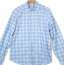 BARNEYS NEW YORK バーニーズ ニューヨーク  Finamore フィナモレ × BARNEYS NEW YORK バーニーズニューヨーク シャツ 長袖 ホリゾンタルカラー チェック ブルー サイズL 画像