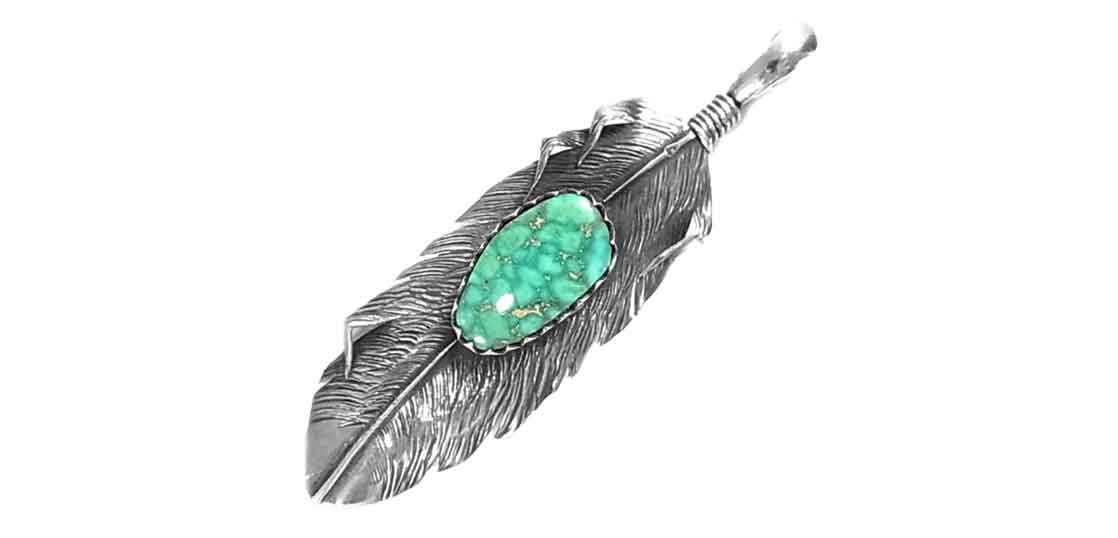 ビッグハンド ターコイズ フェザー ペンダントトップ 買取実績