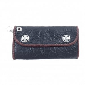 ビルウォールレザー ハイブリッド エレファントレザー ライオンヘッド リングジップ カスタム ウォレット ブラック 買取実績