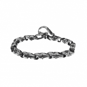 ビルウォールレザー ミッドスター リンク ブレスレット w/ストーンTバー シルバー 買取実績