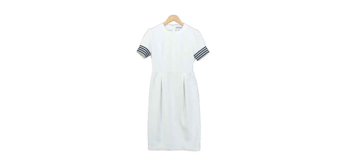 BORDERS at BALCONY BD1711-3E-03 袖ボーダー ギャザー ワンピース 買取実績