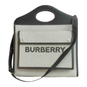 バーバリー キャンバス レザー ポケットバッグ ミディアム 買取実績