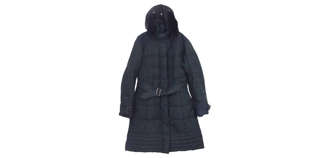 バーバリー 国内正規品 レディース ノバチェック ダウン コート ブラック買取実績