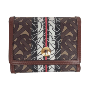 バーバリー TB モノグラム ストライプ キャンバス ウォレット 三つ折り ブラウン 買取実績