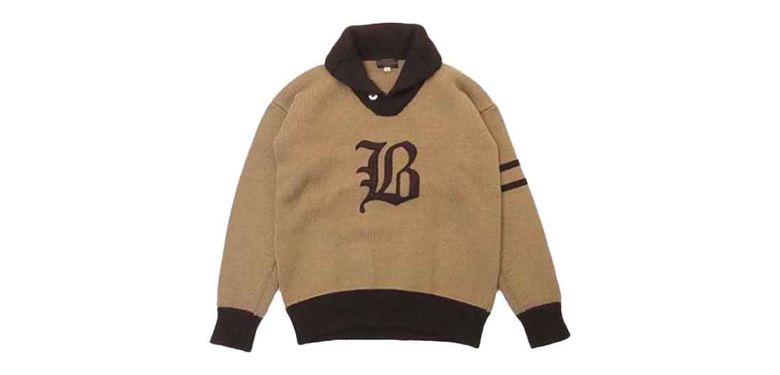 ブッチャープロダクツ ショールカラー ニット 買取実績