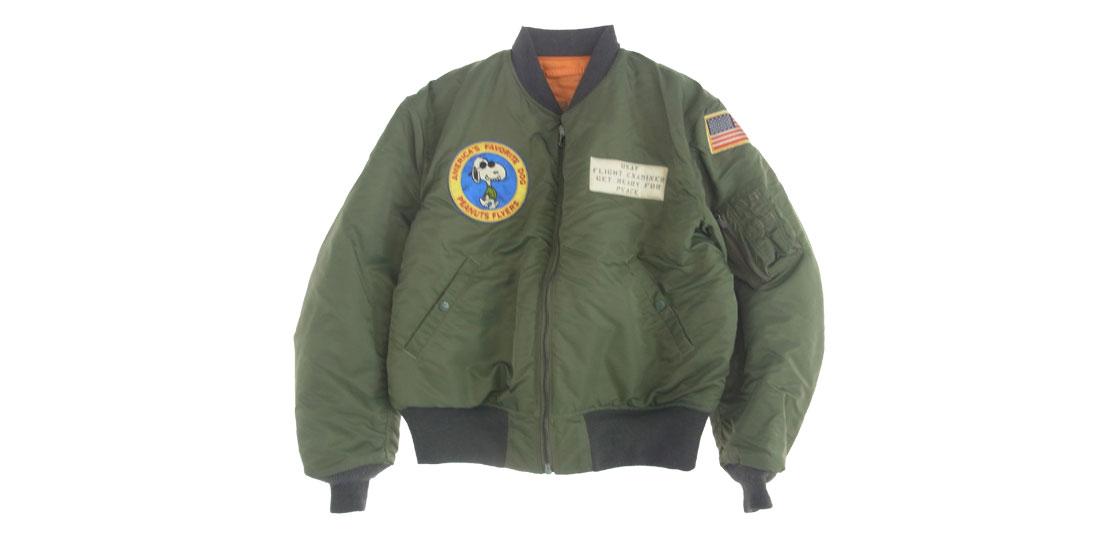 バズリクソンズ BR13291 BR14435 PEANUTS FLYERS PATCH  MA-1 買取実績