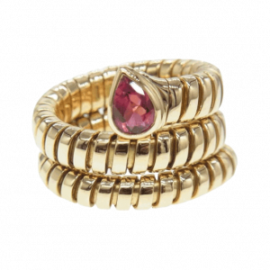 ブルガリ K18YG 750YG トゥボガス スネーク ゴールド リング買取実績