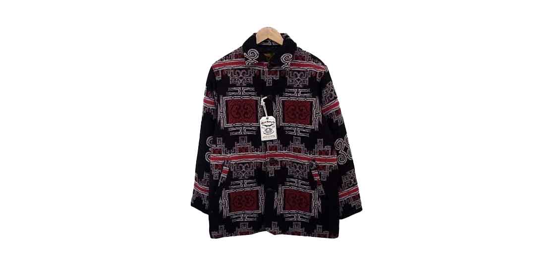 キャリー 18AW Triple jacquard japanese traditional patten half coat 買取実績