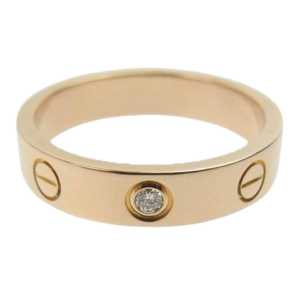 カルティエ K18 750 ミニ ラブ 1P ダイヤ リング 買取実績