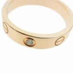 カルティエ K18 750 ミニ ラブ 1P ダイヤ リング 買取実績 画像