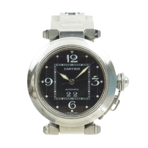 カルティエ W31053M7 パシャC ビッグデイト 黒文字盤 ウォッチ シルバー 買取実績