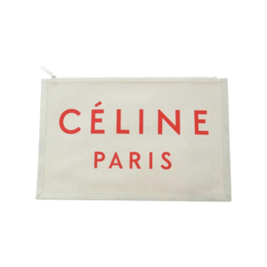 セリーヌ 10A96 2B4W 27NR キャンバス ロゴ クラッチ バッグ ベージュ 買取実績