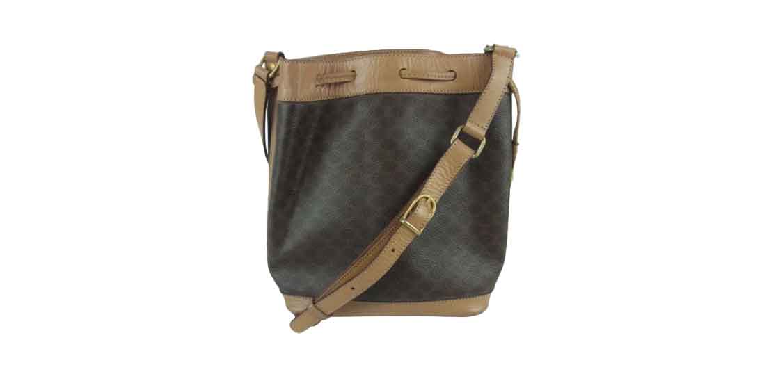 セリーヌ オールド マカダム ポーチ付き 巾着 ショルダー バッグ イタリア製 ブラウン 買取実績