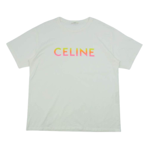 セリーヌ 22SS 2X10B671Q グラデーション ロゴプリント ルーズ クルーネック Tシャツ 買取実績