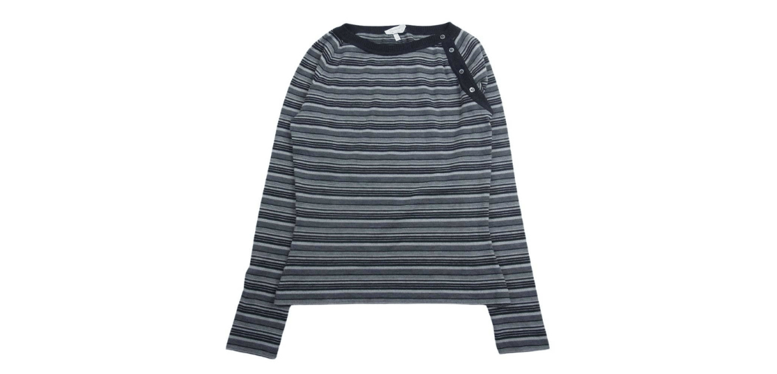 マックスマーラ 肩ボタン ウール ストライプ ニット 買取実績