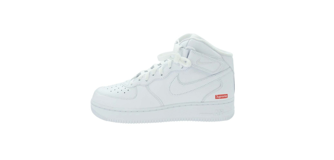 シュプリーム × Nike 24AW FZ8784-100 Air Force 1 Mid White  買取実績