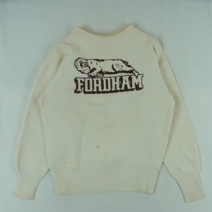 チャンピオン ヴィンテージ 50s 60s 小文字ランタグ FORDHAM フロッキープリント スウェット買取実績