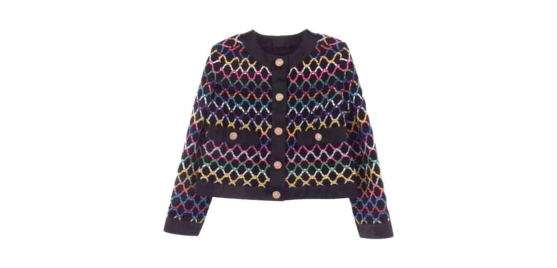 シャネル 21SS P72503V64213 裏地シルク マルチカラー ツイード ジャケット 買取実績