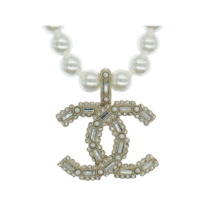 シャネル 22AW A22 K ココマーク パール ストーン ネックレス ホワイト ゴールド 買取実績