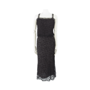 シャネル 98A ロゴ総レース キャミソール スカート セットアップ ドレス ブラウン 買取実績