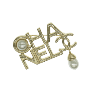 シャネル A22P ロゴ パール ブローチ ゴールド 買取実績