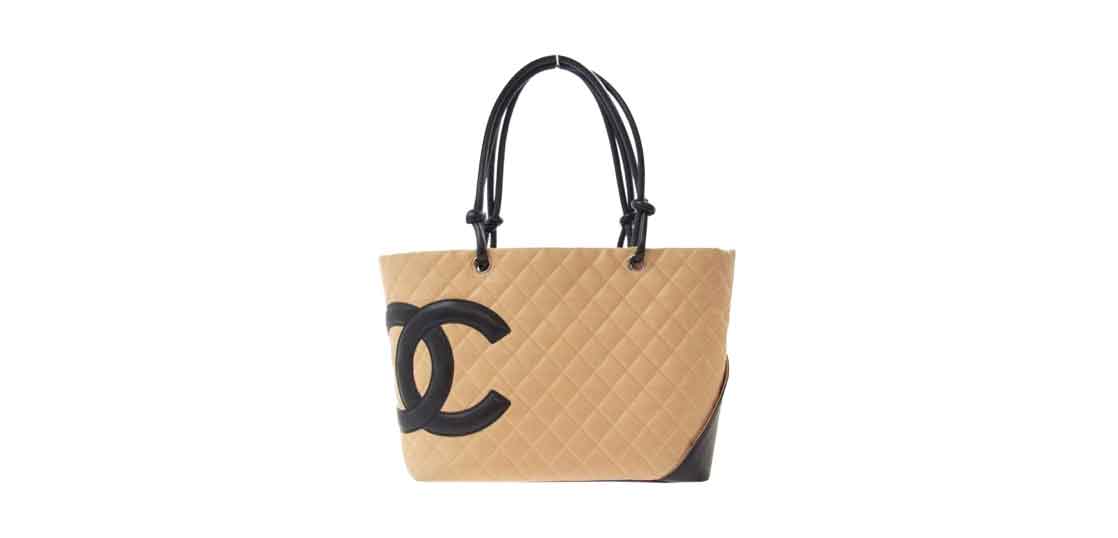 SUU　　CHANEL カンボンライン ツイード トートバッグ ココマーク シャネル カンボンライン ツイード トートバッグ マルチカラー