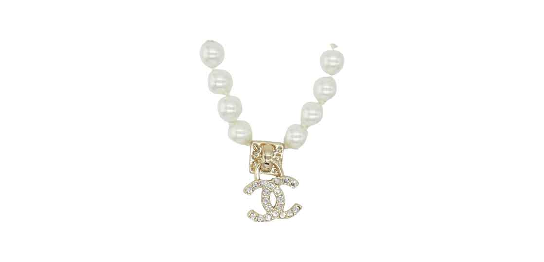 シャネル ココマーク ラインストーン フェイクパール ネックレス買取実績