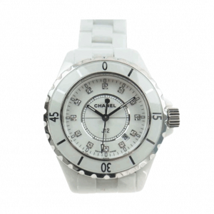 シャネル J12 12PD ダイヤ 白文字盤 ホワイトセラミック クォーツ ウォッチ 買取実績