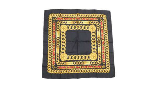 シャネル チェーン ロゴ シルク 大判 スカーフ 買取実績