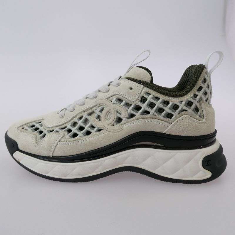 シャネル G37126 マトラッセ スエードココマーク ローカット スニーカー 買取実績 画像